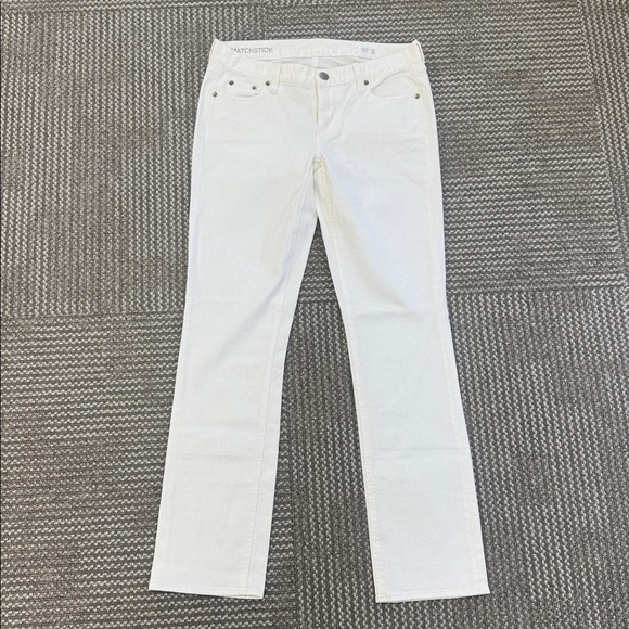 J. Crew Matchstick Straight White Jeans, size 29 - Picture 3 of 9